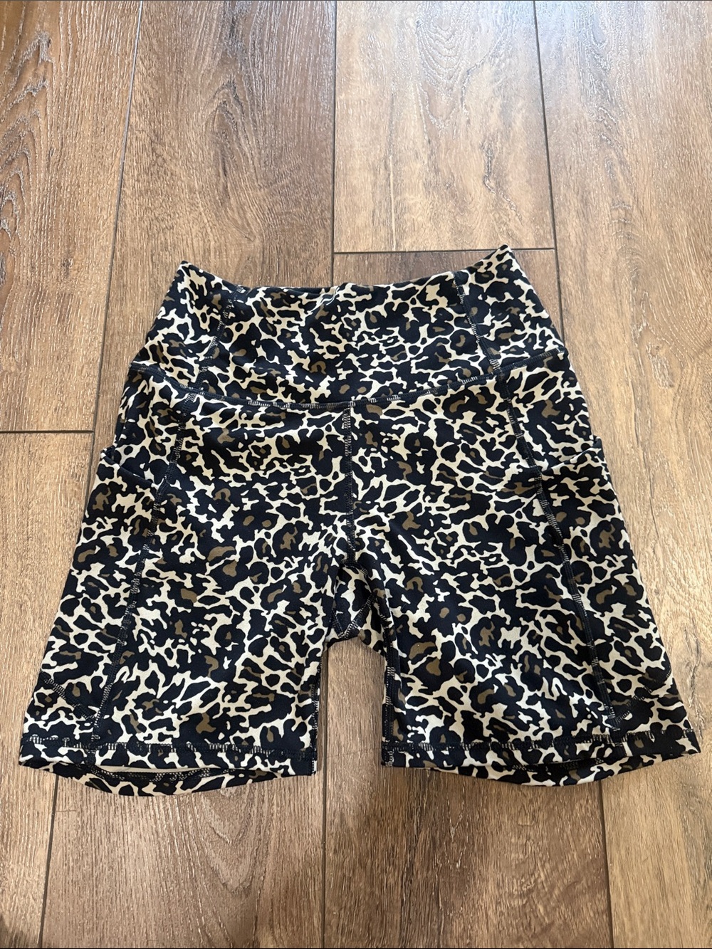 Fabletics Oasis PureLuxe Leopard Print High-Rise Shorts